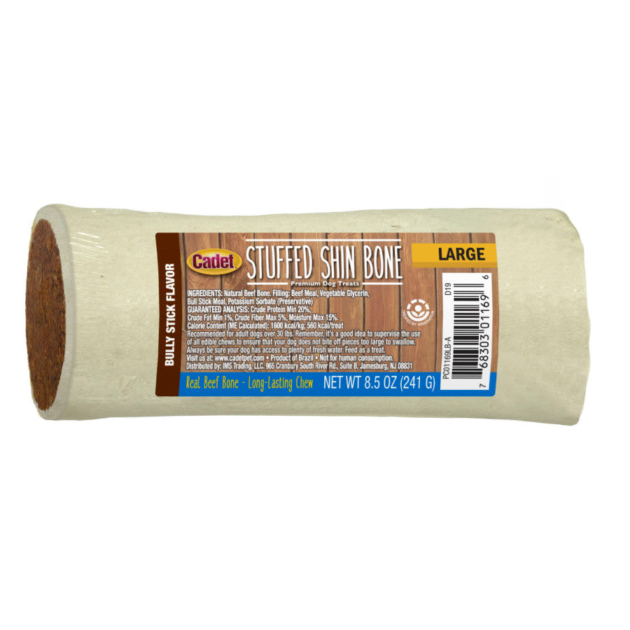 Regular Stuffed Shin, Bull Stick, 1ea/Large (1 ct)