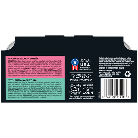 Variety Pack (Gourmet Salmon, Sustainable Tuna), 2ea/2.6 oz, 12 pk