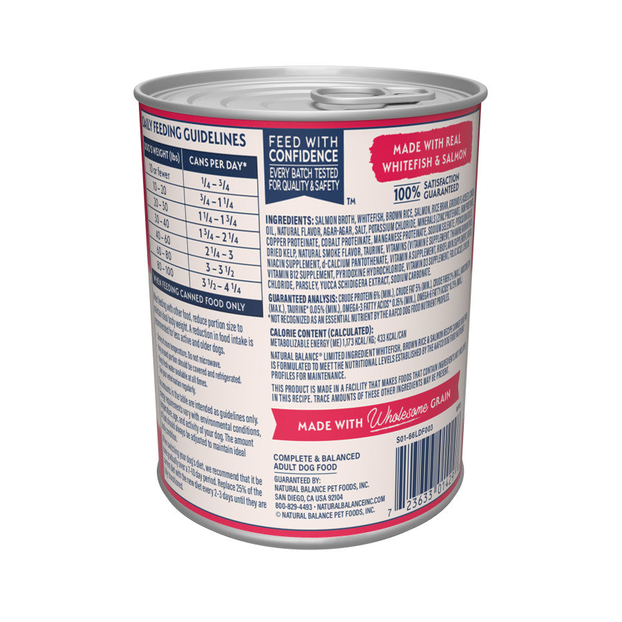 Whitefish, Brown Rice & Salmon, 12ea/13 oz