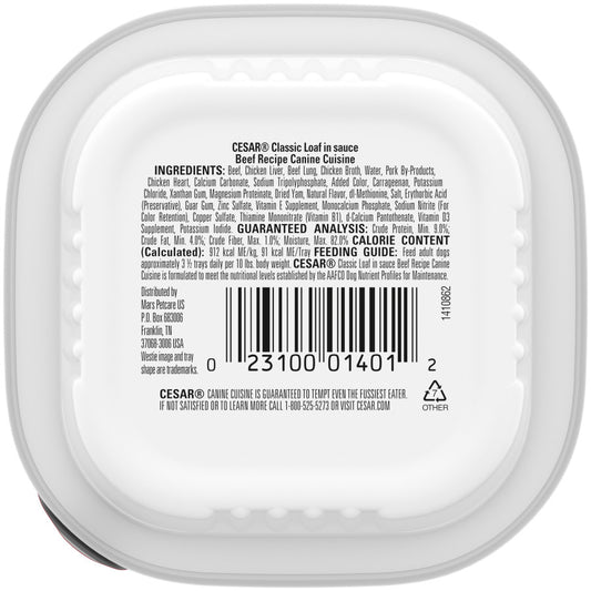 Beef, 24ea/3.5 oz, 24 pk