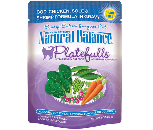 Cod, Chicken, Sole & Shrimp in Gravy, 24ea/3 oz, 24 pk