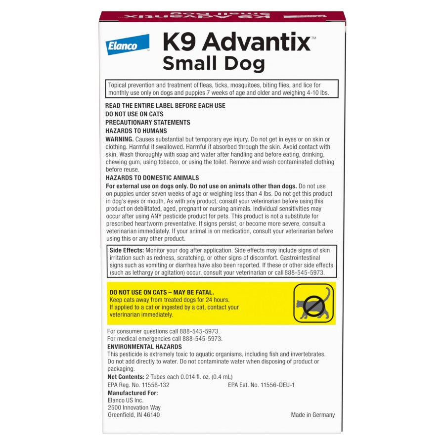 2-Month Supply, 1ea/SM Dogs (4-10 Lbs)