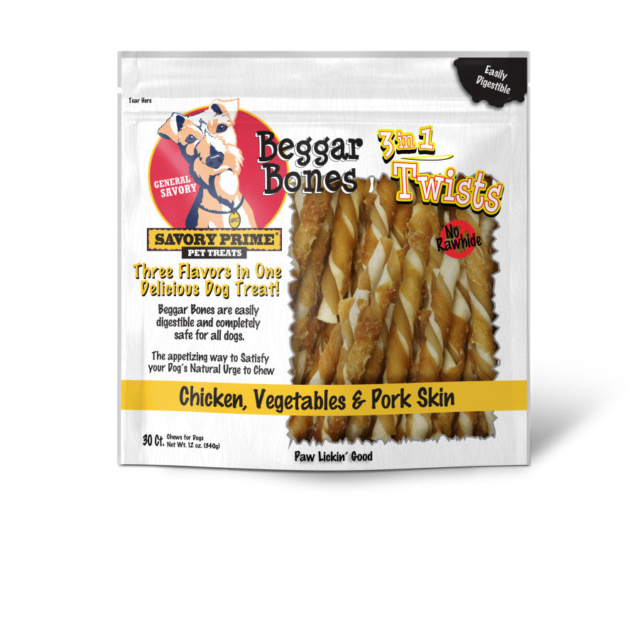 Chicken, Vegetable & Pork, 1ea/30 ct