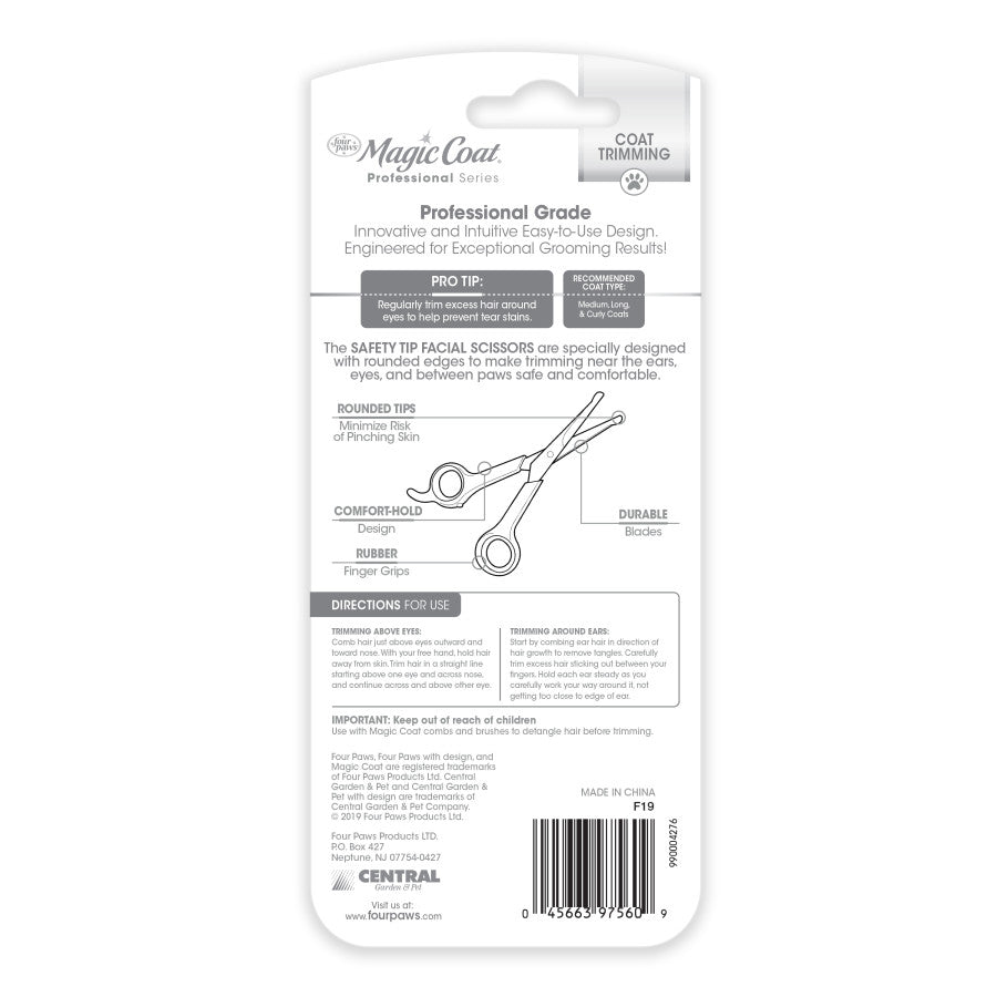 Saftey Tip Facial Scissors, 1ea/One Size