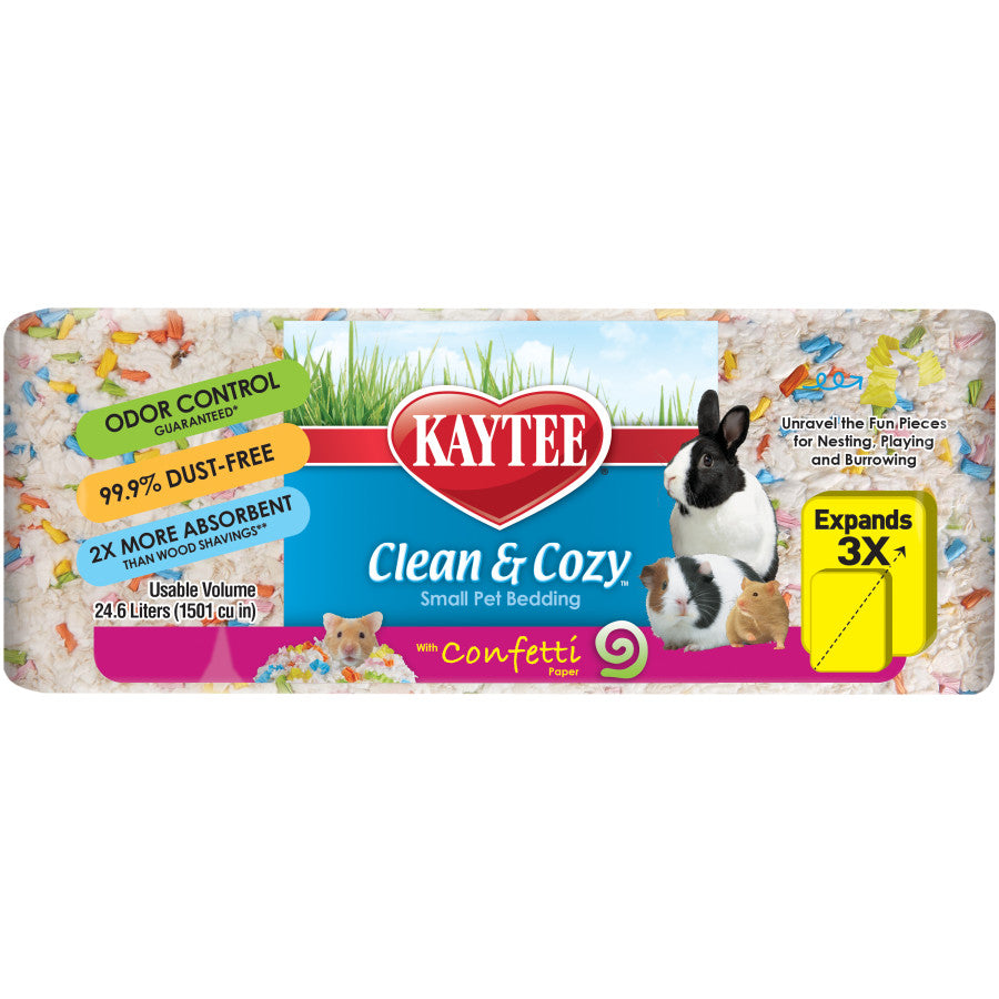 White Paper Bedding with Colored Confetti Paper, 1ea/24.6 l