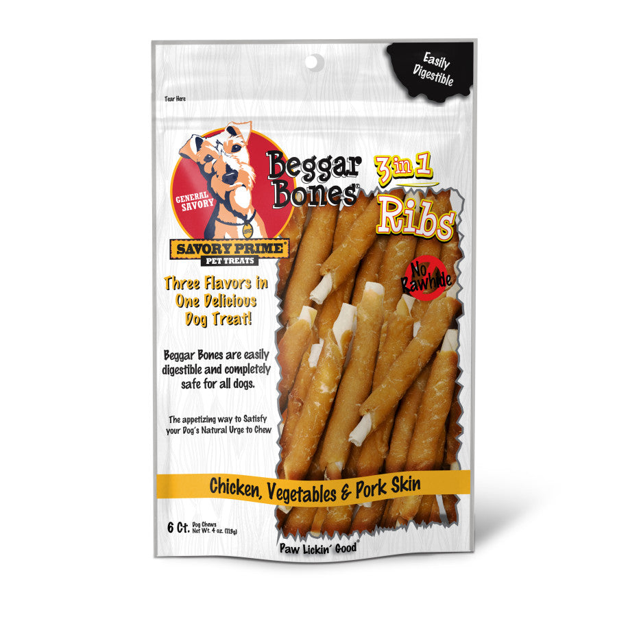 Chicken, Vegetable & Pork, 1ea/6 ct