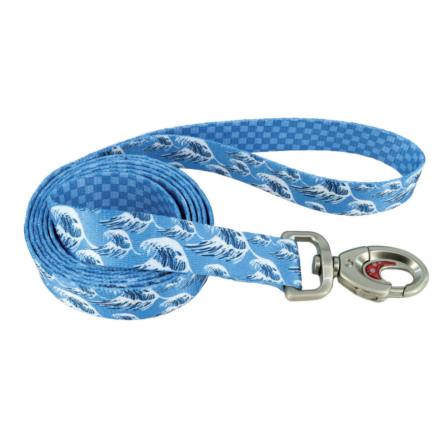 Blue Waves w/Blue Checkers, 1ea/6 ft