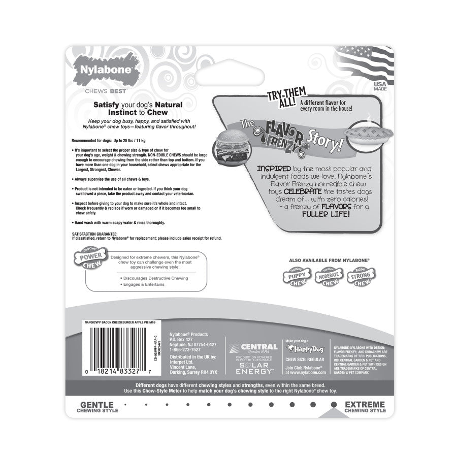Bacon Cheeseburger & Apple Pie, 1ea/SMall/Regular (2 ct)