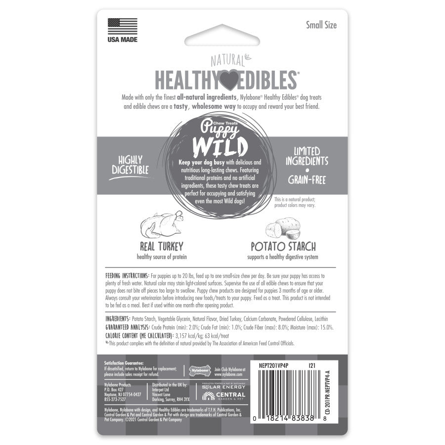 Puppy Wild Bone, 1ea/SMall/Regular (4 ct)