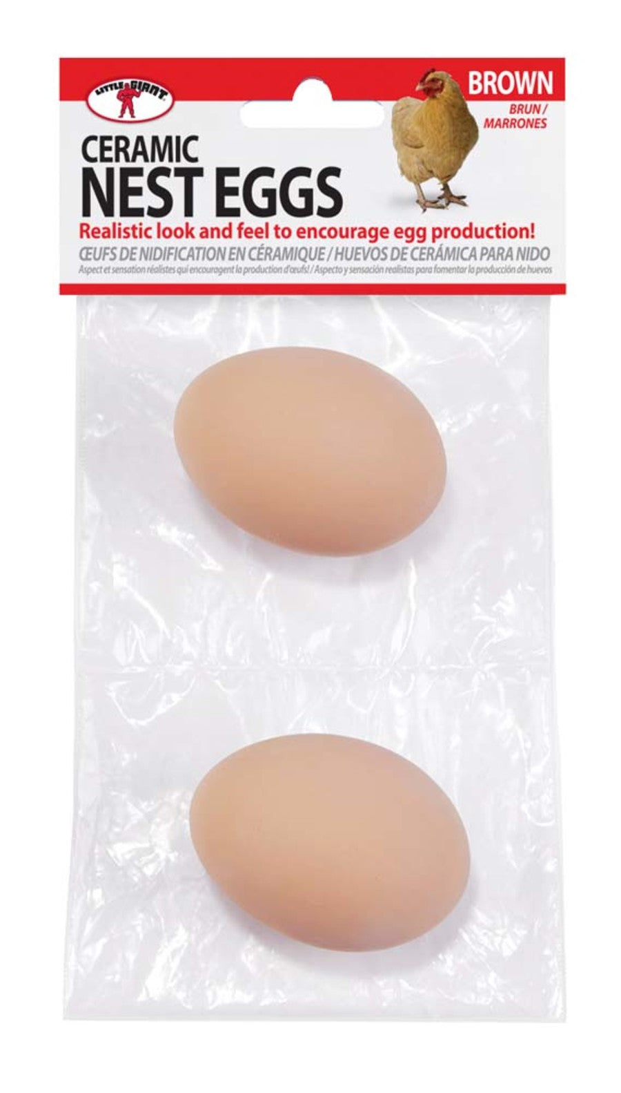 Brown, 1ea/2 pk