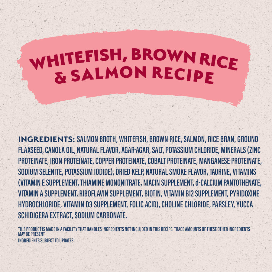 Whitefish, Brown Rice & Salmon, 12ea/13 oz