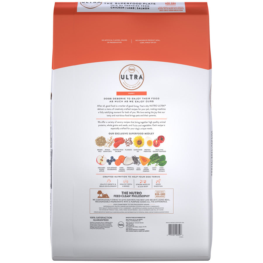 Trio of Proteins from Chicken, Lamb, and Salmon, 1ea/15 lb