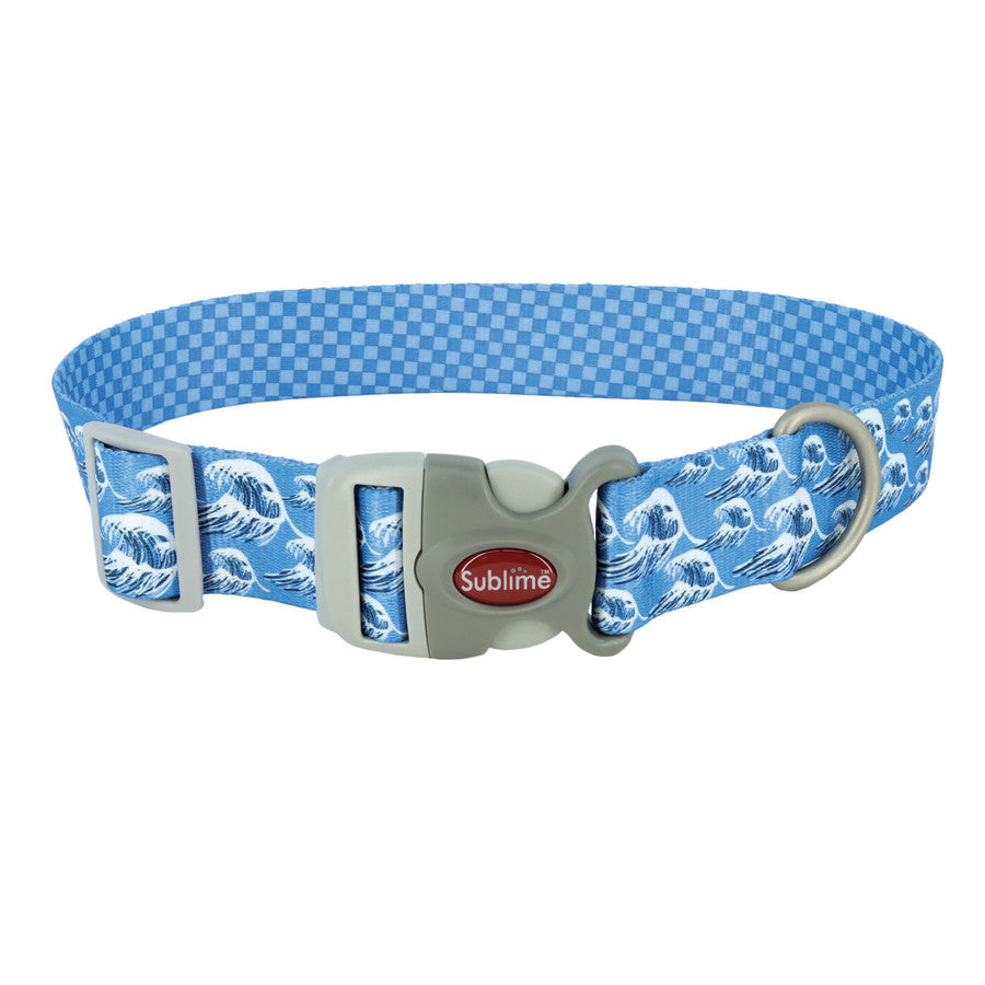 Blue Waves w/Blue Checkers, 1ea/12-18 in