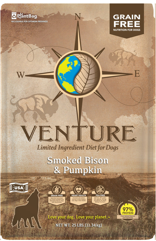 Smoked Bison & Pumpkin, 1ea/25 lb