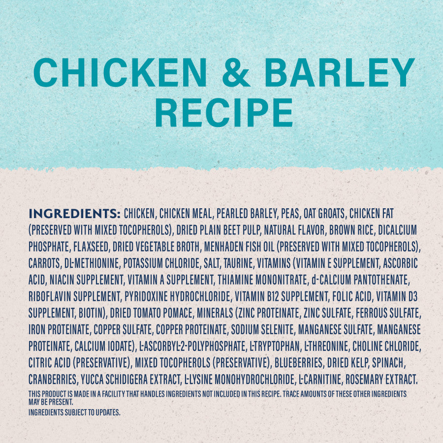 Chicken & Barley, 1ea/4 lb