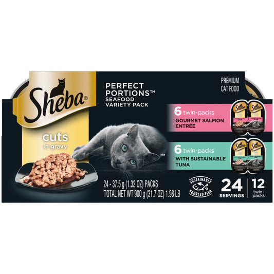 Variety Pack (Gourmet Salmon, Sustainable Tuna), 2ea/2.6 oz, 12 pk