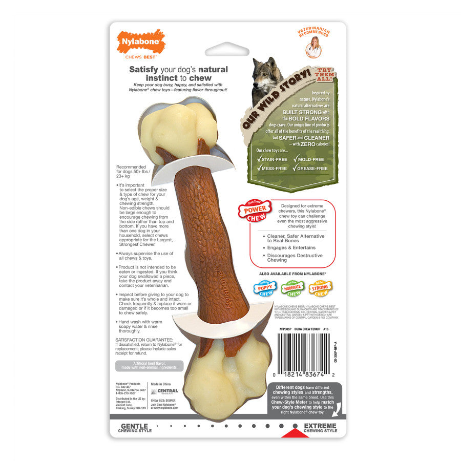 Femur, Rawhide, 1ea/Large/Giant (1 ct)