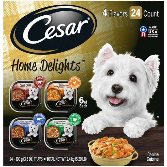 Variety Pack (Beef Stew, Turkey Potato & Green Bean, Pot Roast & Vegetables, Chicken Noodle Vegetable), 1ea/3.5 oz, 24 pk