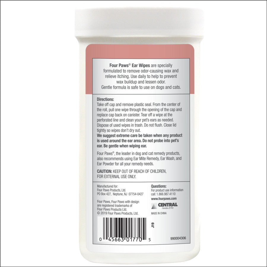 Ear Wipes, 1ea/25 ct