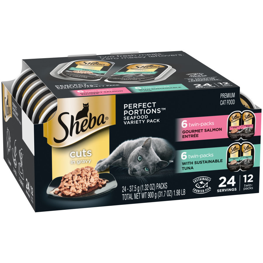 Variety Pack (Gourmet Salmon, Sustainable Tuna), 2ea/2.6 oz, 12 pk