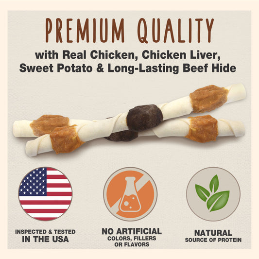 X-Large, Chicken, Chicken Liver & Sweet Potato, 1ea/(15 ct)