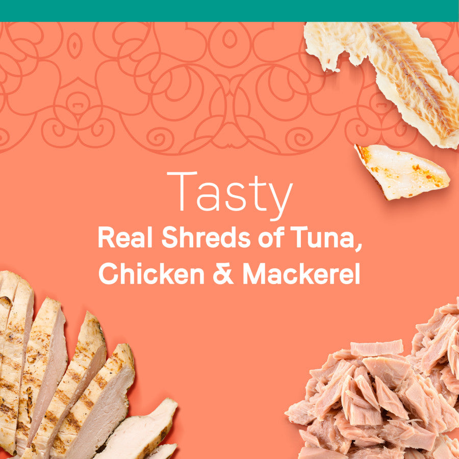 Tuna, Chicken & Mackerel in Broth, 24ea/2.46 oz