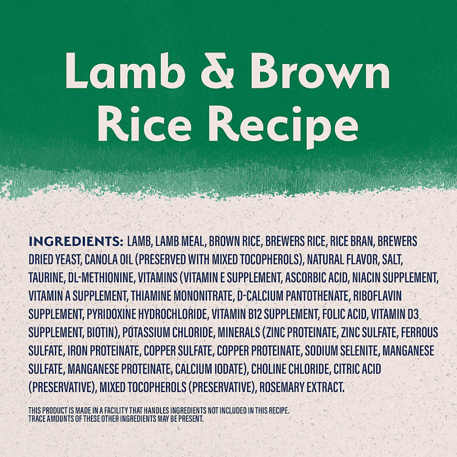 Lamb & Brown Rice, 1ea/24 lb
