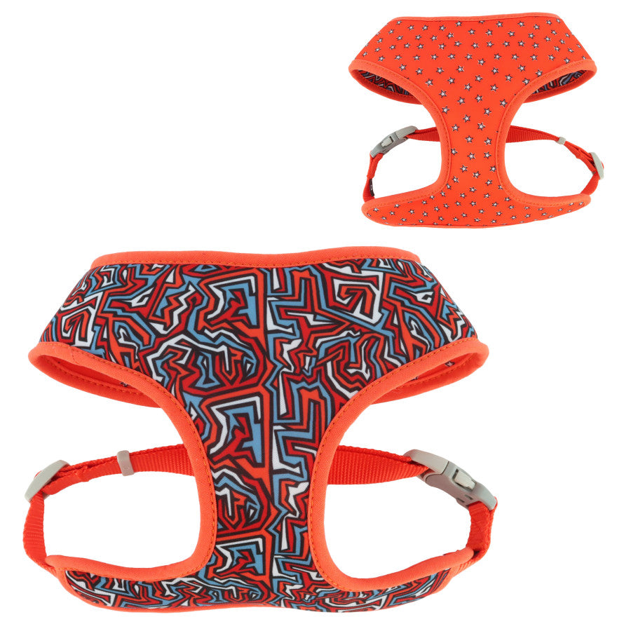 Red Blue Graffitti & Red Stars, 1ea/3/4In X 20In-29 in