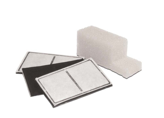 White, Black, 1ea/3 pk