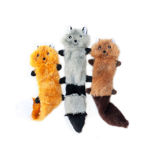 Fox, Raccoon, Squirrel, 1ea/SM, 3 pk