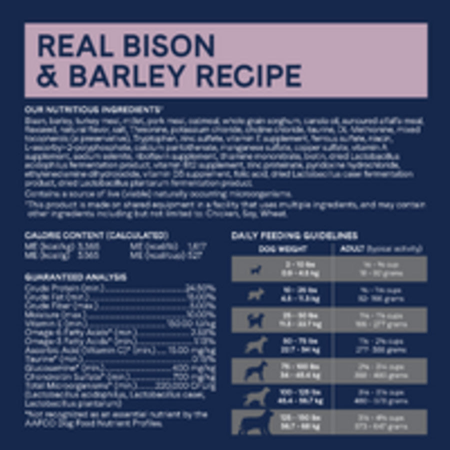 Real Bison & Barley, 1ea/4 lb