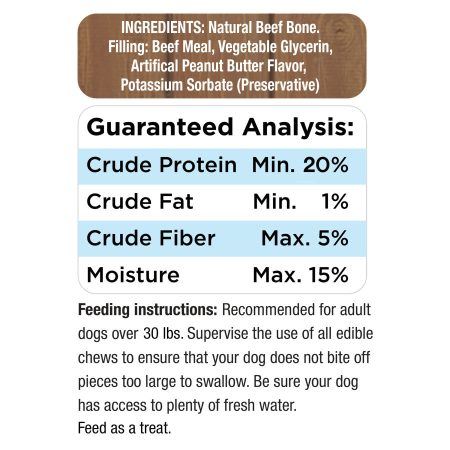 Regular Stuffed Shin, Peanut Butter, 1ea/Large (1 ct)