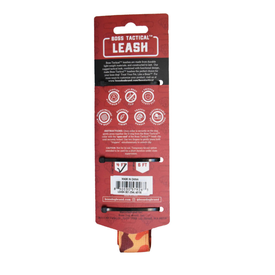 Orange Camo, 1ea/4 ft