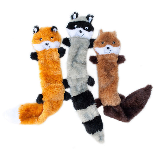 Fox, Raccoon, Squirrel, 1ea/LG, 3 pk