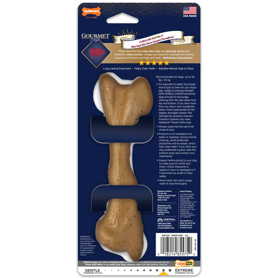 Femur, Baby Back Ribs, 1ea/Large/Giant - Up To 50 Lbs. (1 ct)