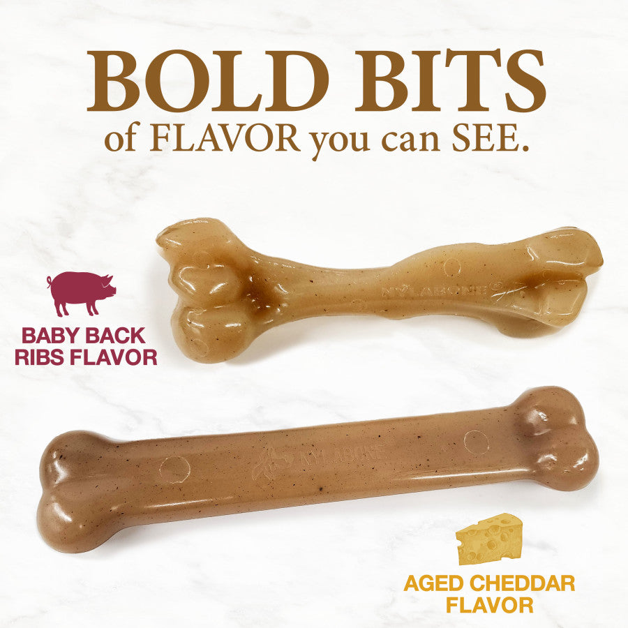 Femur, Aged Cheddar & Baby Back Ribs, 1ea/Large/Giant - Up To 50 Lbs. (2 ct)