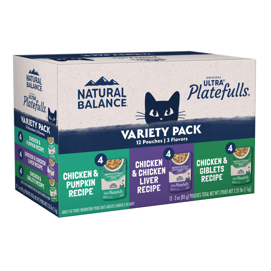 Variety Pack (Chicken & Pumpkin, Chicken & Liver, Chicken & Giblets), 1ea/3 oz