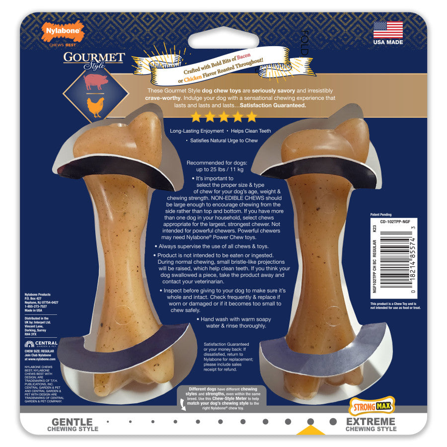 Femur, Bacon & Chicken, 1ea/SMall/Regular - Up To 25 Ibs. (2 ct)