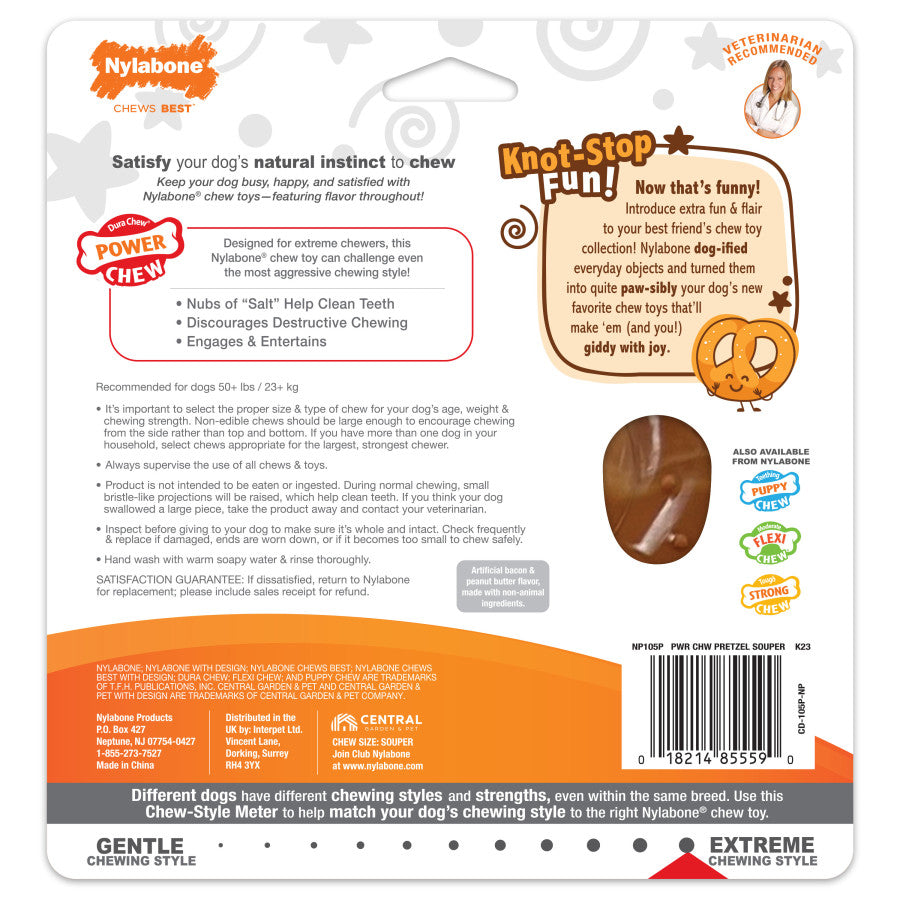 Bacon & Peanut Butter, Pretzel, 1ea/XL/Souper - 50+ Lbs. (1 ct)