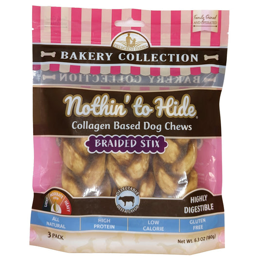 Braided Stix, Beef, 1ea/5.5 in, 3 pk