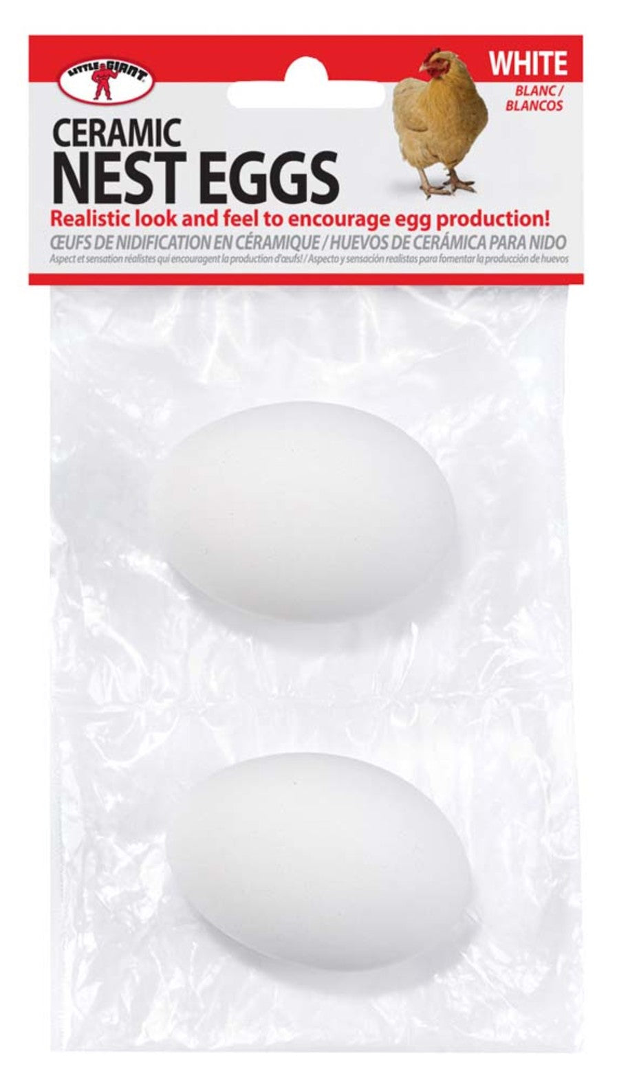 White, 1ea/2 pk