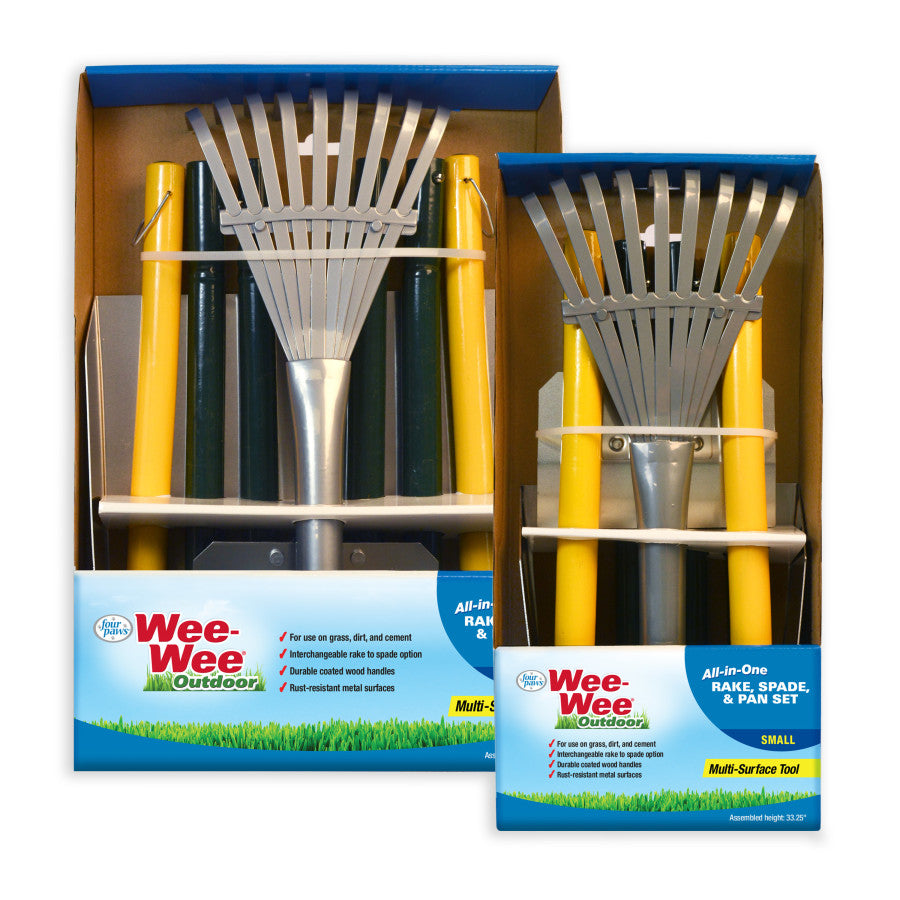 Rake, Spade & Pan, 1ea/SMall, 7 in X 7 in X 38 in