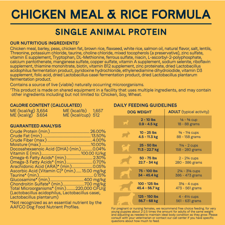 Chicken Meal & Rice, 1ea/30 lb