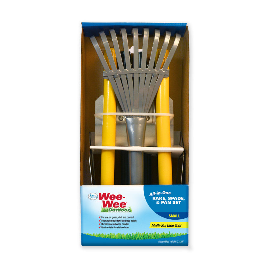 Rake, Spade & Pan, 1ea/SMall, 7 in X 7 in X 38 in