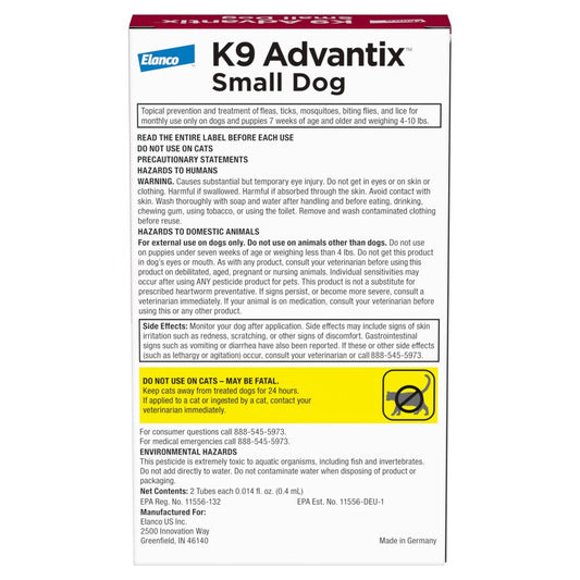 2-Month Supply, 1ea/SM Dogs (4-10 Lbs)