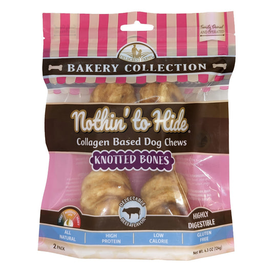 Knotted Bone, Beef, 1ea/6 in, 2 pk