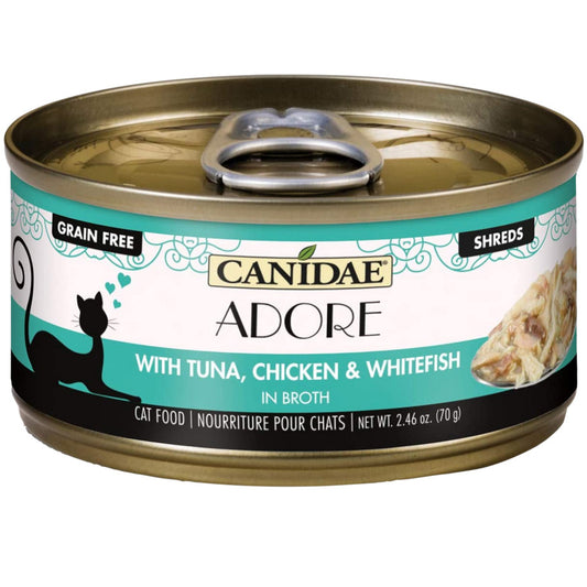 Tuna, Chicken & Whitefish in Broth, 24ea/2.46 oz