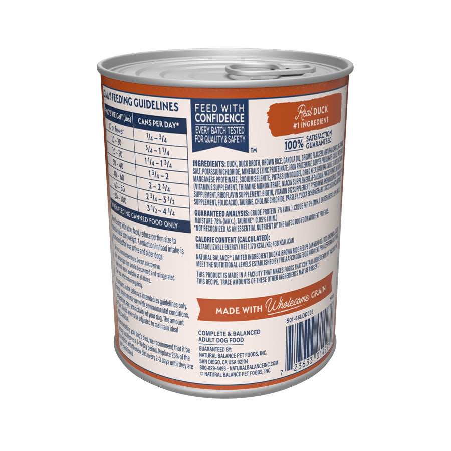 Duck & Brown Rice, 12ea/13 oz