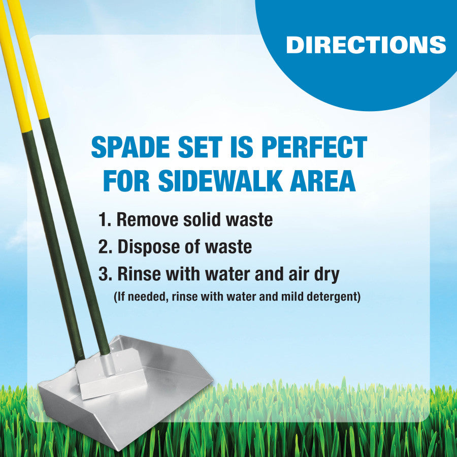 Spade & Pan Set, 1ea/Large, 9.5 in X 10 in X 38 in
