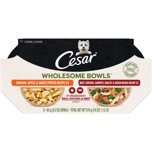 Variety (3-Chicken, Apple & Sweet Potato|3-Beef & Vegetable), 1ea/3 oz, 6 pk